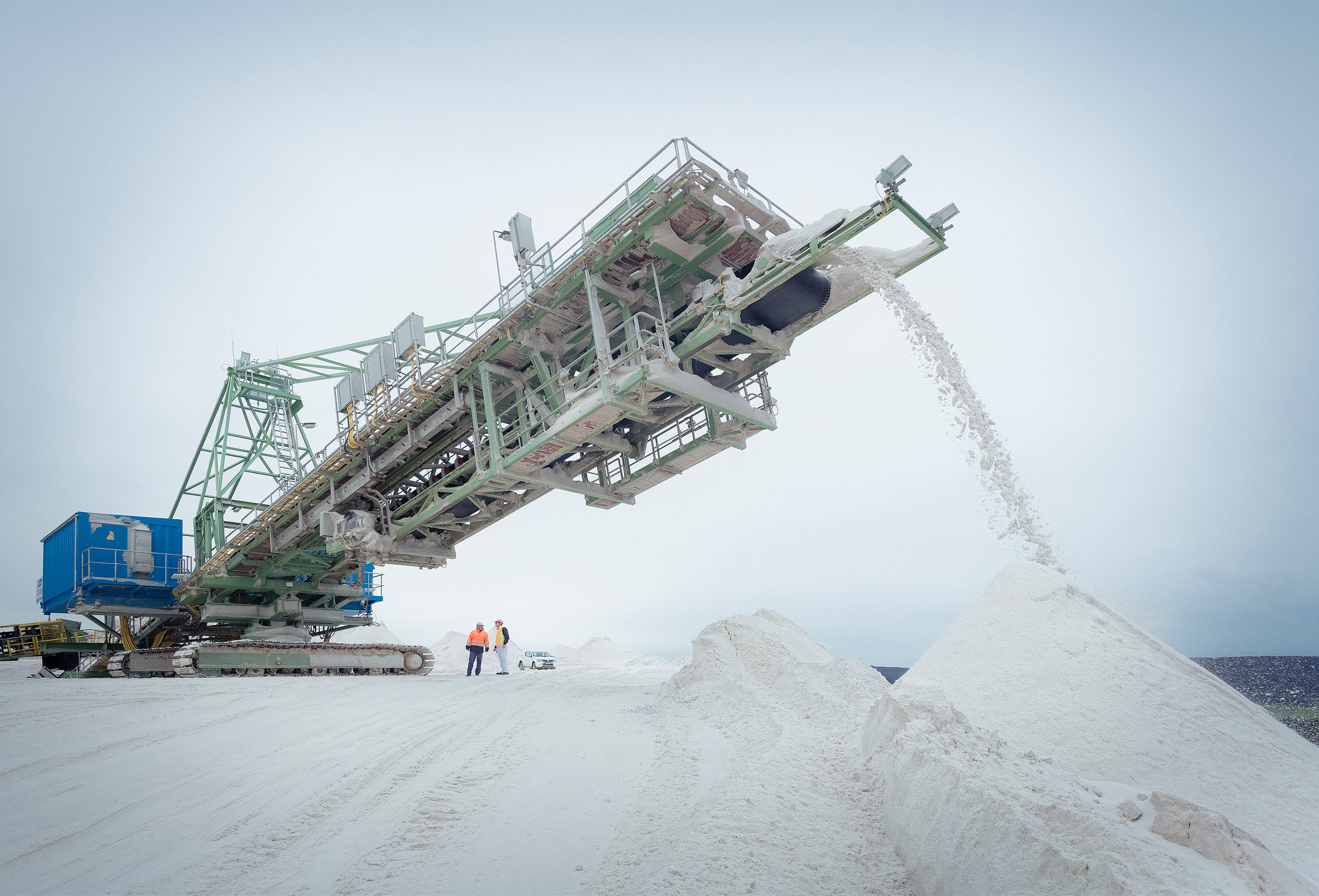 Potash heap pile by corporate industrial photographer Kristopher Grunert